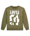Толстовка Regular fit Guess, зеленый - фото