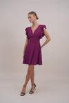 Платье WAL G. FLUTTER SLEEVES DRESS, Plum/Purple - фото 2