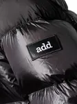 Пуховик с нашивкой-логотипом Add, черный - фото 5