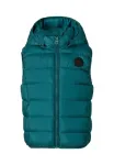 Стеганый жилет со съемным капюшоном Minoti, Teal - фото 3