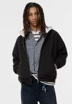 Толстовка PULL&BEAR CONTRAST HOODIE, Black - фото