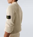 Свитер из шерсти и хлопка Compass Stone Island, Ivory - фото 5