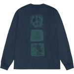 Моно лонгслив Stussy, синий - фото 7