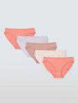 Бикини из хлопковой смеси John Lewis, Pack of 5, Pinks - фото