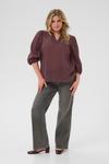 Блуза KAFFE CURVE Maia, мокко - фото 3