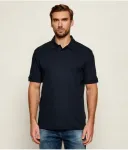 Поло Pe_Interlock regular fit Boss Orange, темно-синий - фото