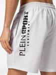 Plein Sport плавки-шорты с принтом, белый - фото 4