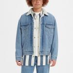 Куртка Levis Sherpa Trucker, средне-синий - фото 3