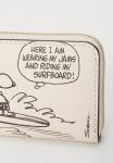 Кошелек PEANUTS NEWSPAPER PRINT SMALL ZIP AROUND CARD CASE COACH, кремовый - фото 4