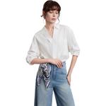 ELLE Рубашка Women's White Lapel - фото