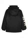 Пуховик с капюшоном KARL LAGERFELD KIDS, черный - фото 2
