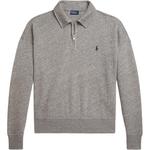 Топ с вышитым логотипом Polo Ralph Lauren, серый - фото 2