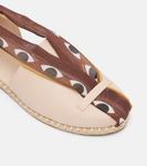 Кожаные эспадрильи на шнуровке Farm Rio, Blush Pink - фото 5