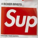 Боксеры Supreme x Hanes Boxer Briefs (4 Pack), White - фото 3