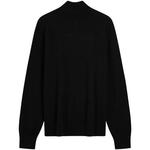 Свитер с воротником-стойкой и молнией Calvin Klein, черный - фото 11