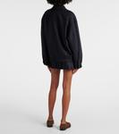 Шерстяная куртка с логотипом Miu Miu, Bleu - фото 3