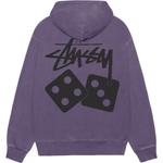 Худи Dice с пигментной окраской Stussy, белый - фото 4