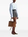 Большая сумка с ремешком Prada, коричневый - фото 2