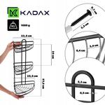 Полка для душа Kadax, черный - фото 7