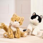 GABRIEL Плюшевая игрушка котенок, White Black Yellow, 25 см - фото 7