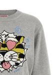 Свитер KENZO «Дикий тигр», серый - фото 3