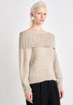 Джемпер ONLY ONLMARIE OFF SHOULDER, Weathered Melange/Light Brown - фото