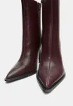 Ботильоны на высоком каблуке Pull&Bear, Bordeaux - фото 4