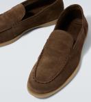 Лоферы Pace из замши John Lobb, оливковый - фото 3