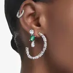 Матричные серьги-кольца Swarovski - фото 7