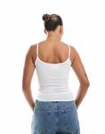 Топ JJXX на бретелях белого цвета - фото 3