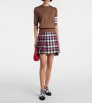 Шерстяной свитер с 4 планками Thom Browne, Walnut - фото 2