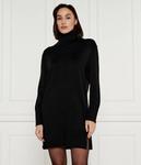 Платье шерстяное Boss Orange Feringata, черный - фото