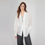 ELLE Рубашка Women's White Lapel Moderate - фото 4