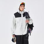 Куртка унисекс FAIRWHALE, бежево-серая (двухслойный комплект с флисовой подкладкой) - фото 6