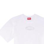 Футболка Diesel T Buxt Crop из хлопка, белая - фото 6