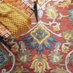 Ковер-дорожка SAFAVIEH, 69 x 610 см, Blossom Collection, Red & Multi, ручная работа из шерсти, цветочный дизайн, идеально для помещений с высокой проходимостью в гостиной, спальне, столовой (BLM402Q-220) - фото 7