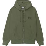 Базовый худи на молнии Stussy, черный - фото 7