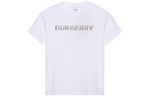 Футболка детская Burberry с цветным логотипом, белый - фото