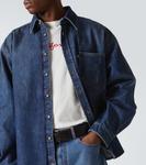 Джинсовая рубашка ERL, Dirty Blue - фото 5