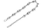 OMTO Браслет Titanium Steel Cuban Chain Unisex Silver - фото 12