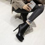 Женские классические ботильоны на платформе Scaoruki, 097 Black - фото 3