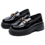 Лоферы женские низкие черный Spider King - фото 3