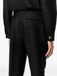 Брюки с леопардовым узором Versace, черный - фото 4
