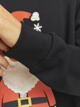 Свитер JACK & JONES Sweatshirt JJXmas Jolly, черный - фото 3