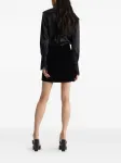 Бархатная мини-юбка PATOU, черный - фото 3