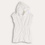 Терри-пончо с капюшоном для девочки Jumping Beans, Modern White - фото