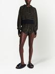 Balmain monogram running shorts, черный - фото 2