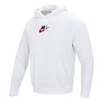 Толстовка Nike Club Pullover Hoodie 'White', белый - фото