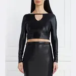 Укороченная блузка Versace, черный - фото