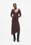 Платье KARL LAGERFELD BELTED KNIT, Java/Brown - фото